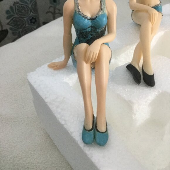 6 Flapper Bathing Suit Lingerie Figurines Shelf Sitters WMG 2007 - Picture 4 of 15